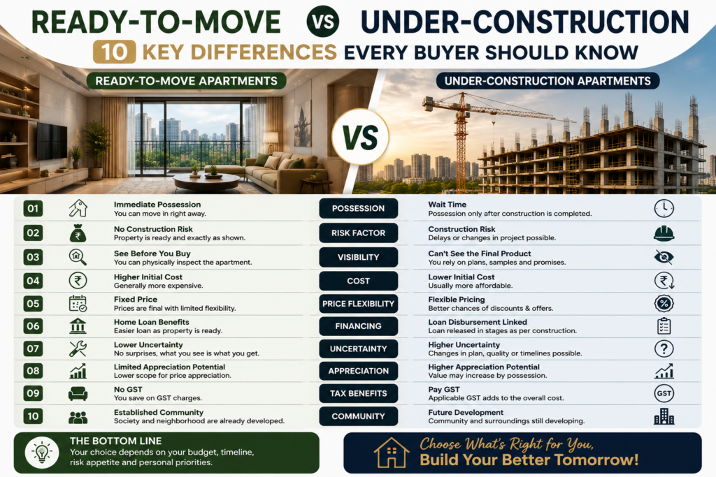 Ready-to-Move vs Under-Construction